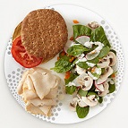 Turkey Sandwich and Side Salad