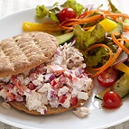 Tangy Tuna Sandwich with Side Salad