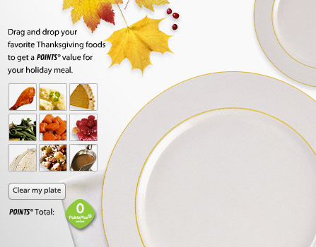 Image of Thanksgiving foods and dinner plate