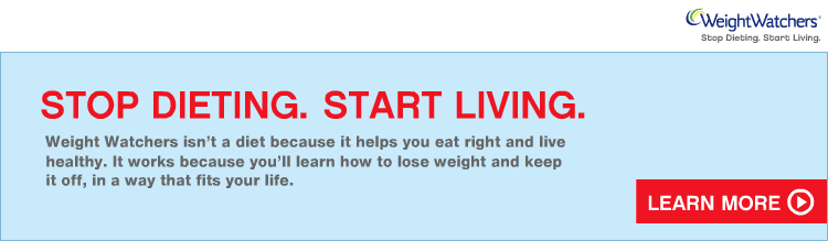 Stop Dieting. Start Living. Weight watchers isn't a diet because it helps you eat right and live healthy.It works because you'll learn how to lose weight and keep it off, the way that fits your life. Click here to learn more.