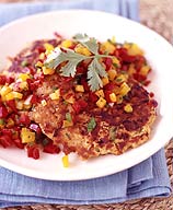 Photo of Salmon cakes with fiery bell pepper salsa by WW