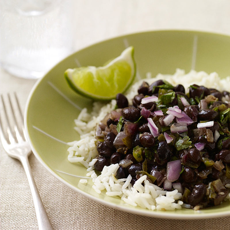 Photo of Cuban black beans and rice by WW