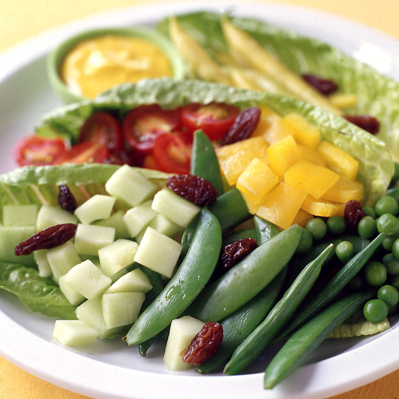 Photo of Composed vegetable salad with curry yogurt dressing by WW