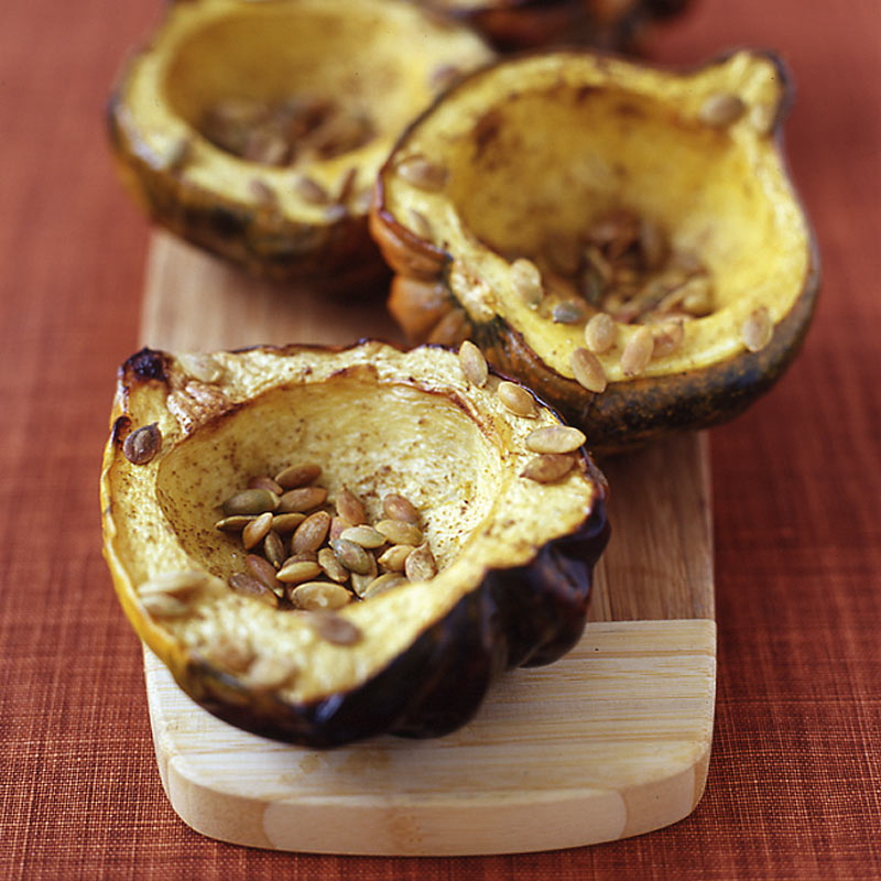 Photo of Roasted acorn squash with cumin and pumpkin seeds by WW