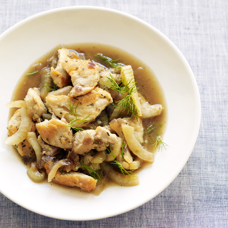 Photo of Chicken and fennel in rosemary-wine broth by WW