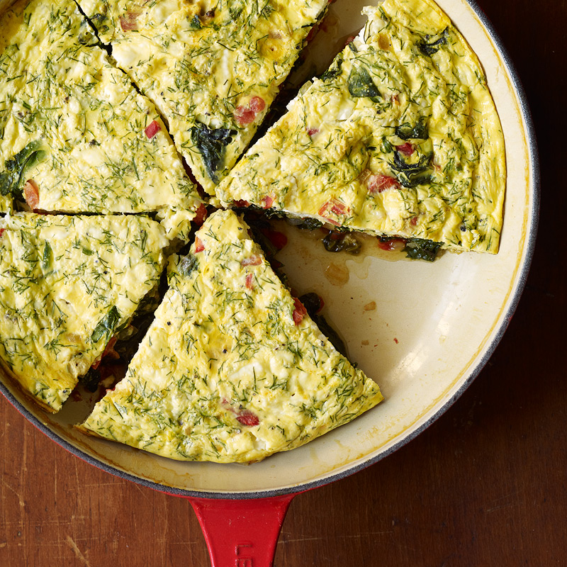 Photo of Greek frittata with feta and dill by WW