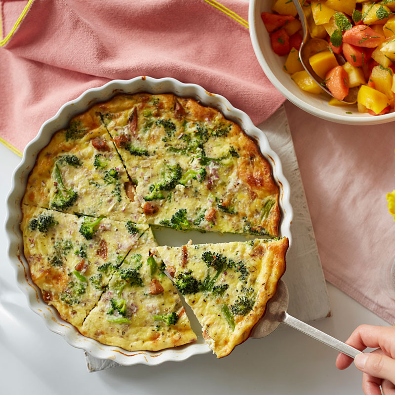 Photo of Crustless broccoli and sausage quiche by WW