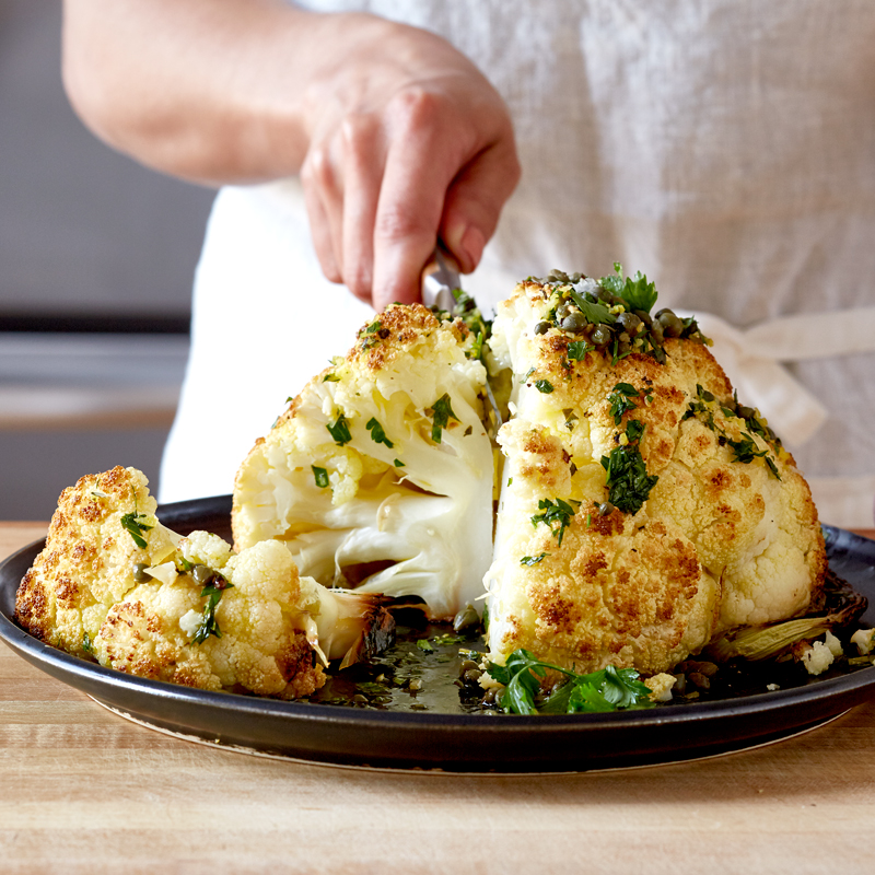 Photo of Whole Roasted Cauliflower with Lemon and Capers by WW