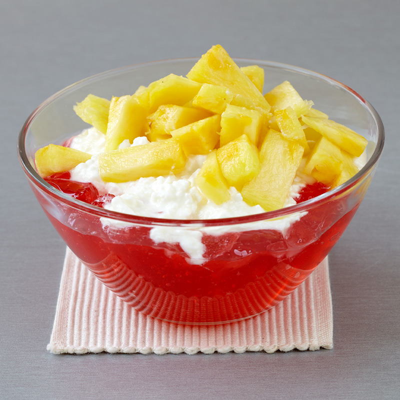 Gelatin With Cottage Cheese Pineapple Meal For One Ww Usa