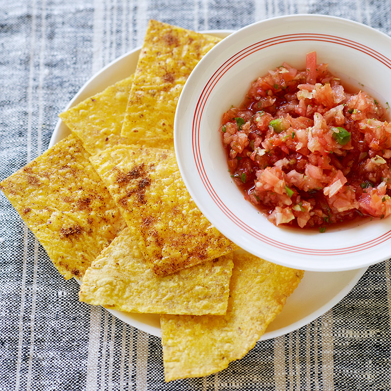 Photo of Corn Tortilla Chips and Salsa by WW