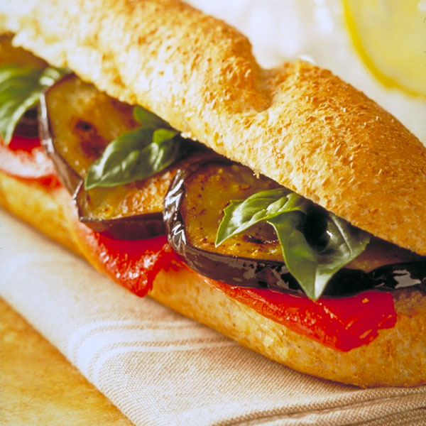 Sandwich provençal à l'aubergine