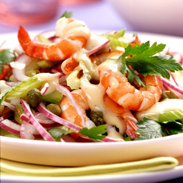 Salade aux crevettes