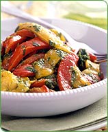 Herb Roasted Peppers with Garlic