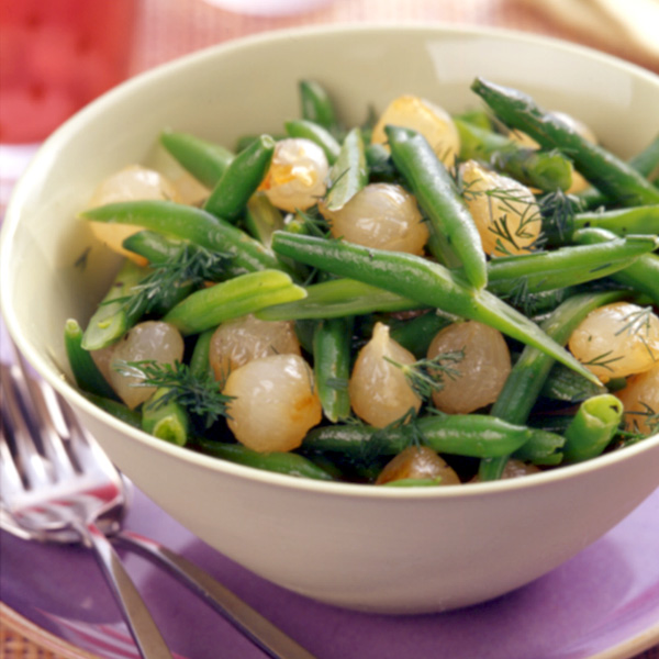Green Beans with Caramelised Onions and Dill