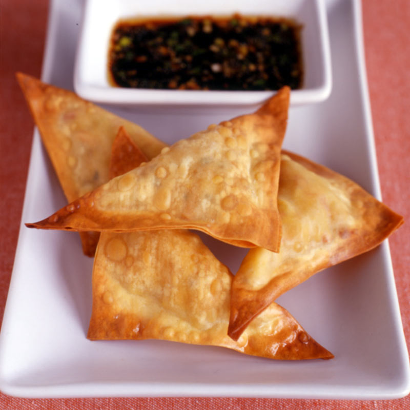 Vegetable Dumplings with Soy Dipping Sauce