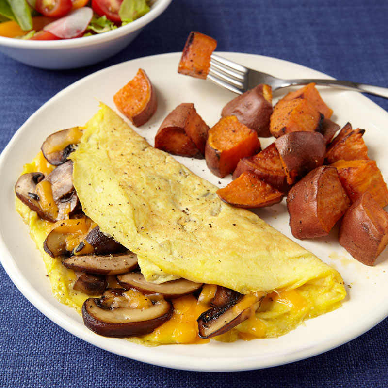 Photo of Classic Omelette with Roasted Sweet Potatoes by WW
