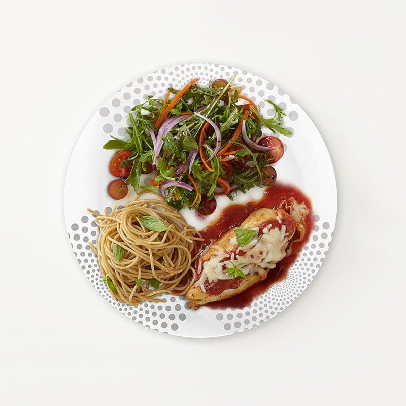 Portion Plate Chicken Parmigiana