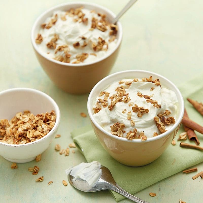 Bananenquark mit Zimtflocken