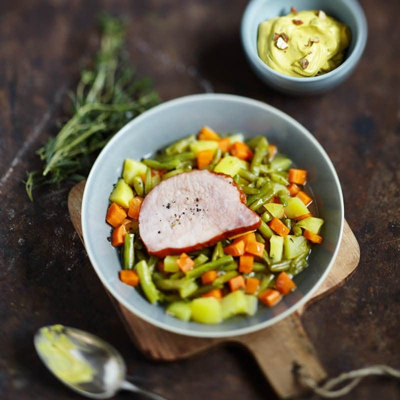 Bohnen-Kasseler-Eintopf