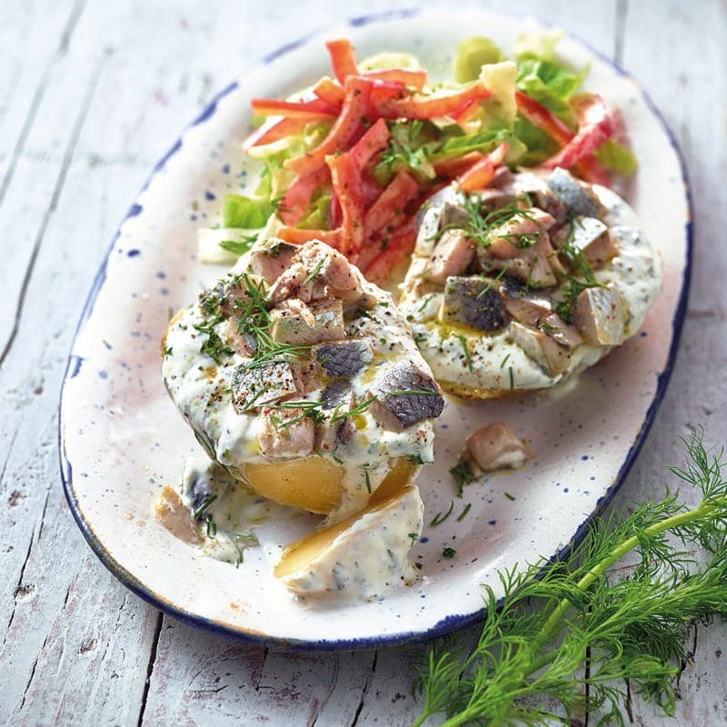 Ofenkartoffel mit Hering