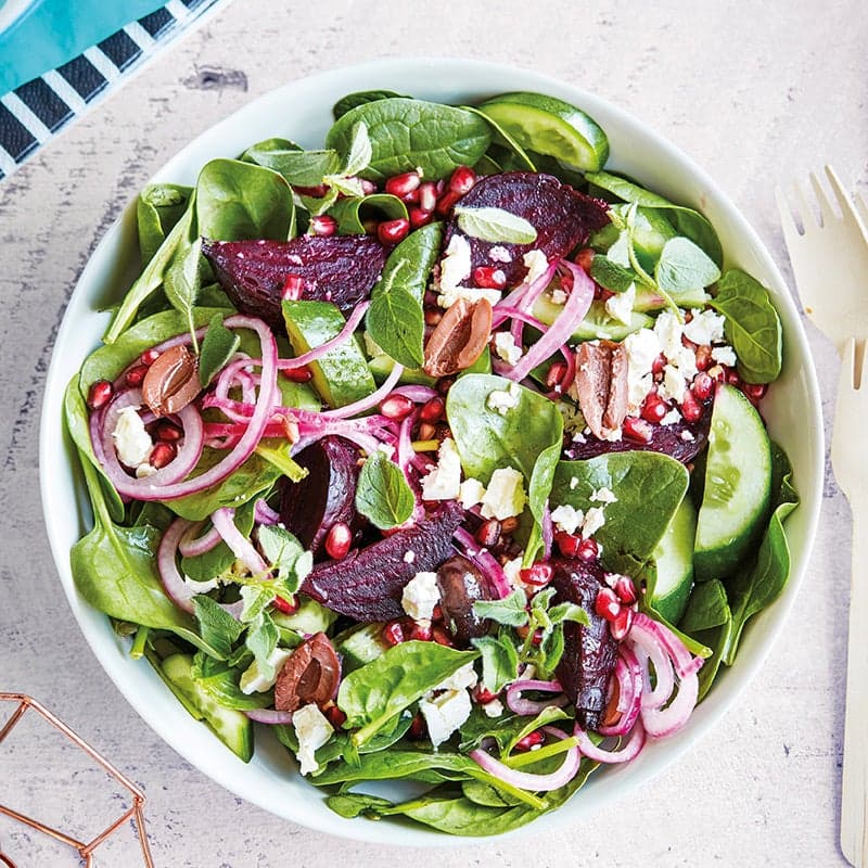 Griechischer Rote-Bete-Salat mit Granatapfel