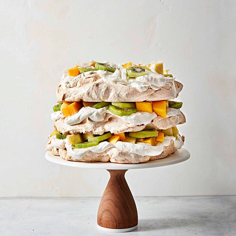 Tropical pavlova layer cake