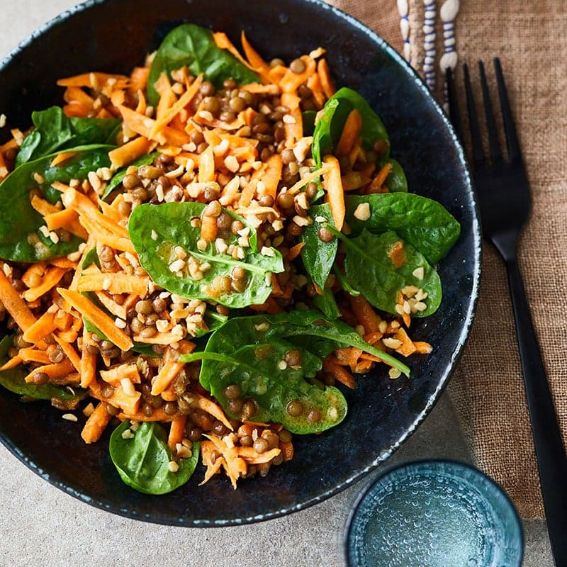 Karotten-Linsen-Salat