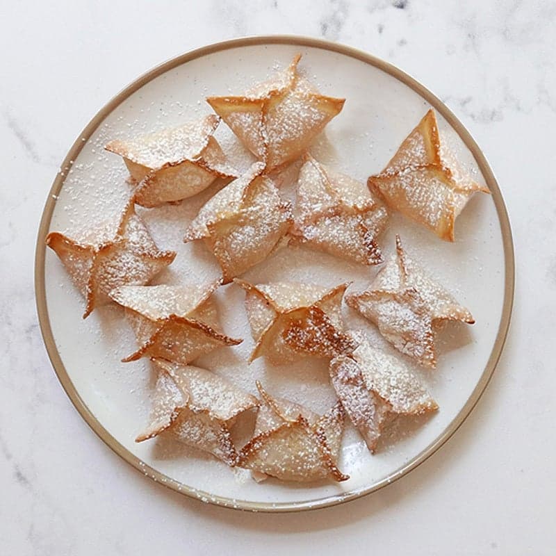 Erdbeer-Cheesecake-Bites aus der Heißluftfritteuse