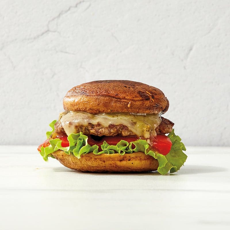 Shiitake Cheeseburger Sliders