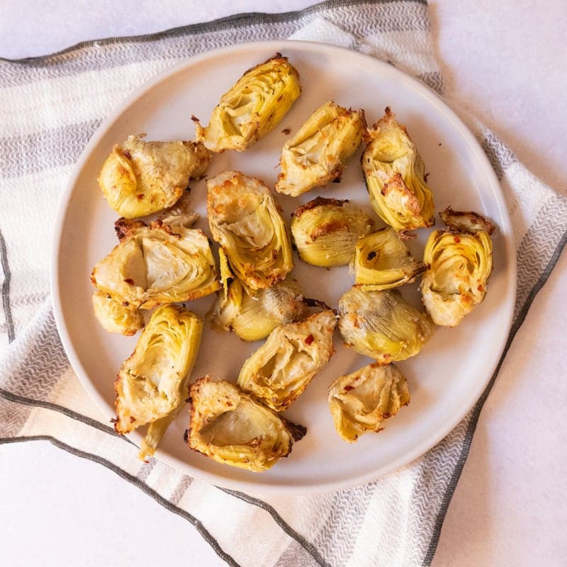 Air-Fried Parmesan Artichoke Hearts